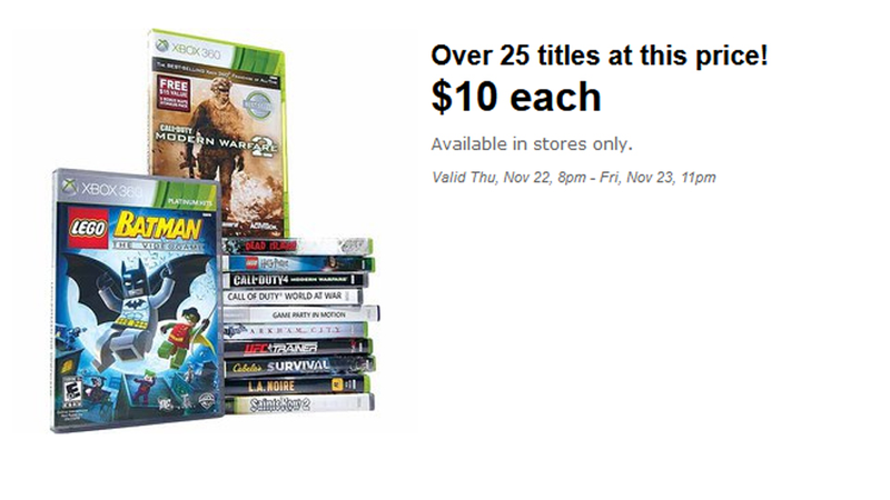 Illustration for article titled Black Friday at Walmart: Dishonored, XCOM for $25, Assassin's Creed III for $39, and More
